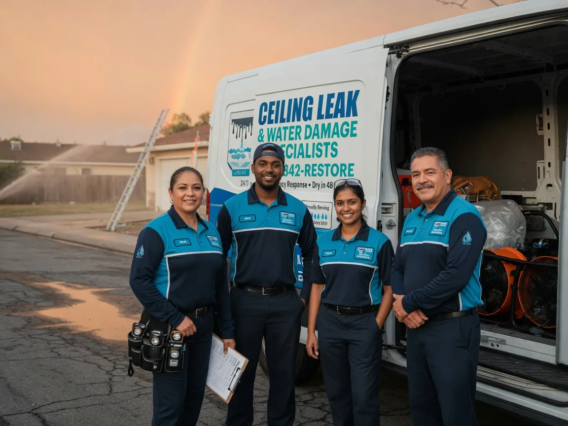 Ceiling Leak Cleanup company in Forestville, MI